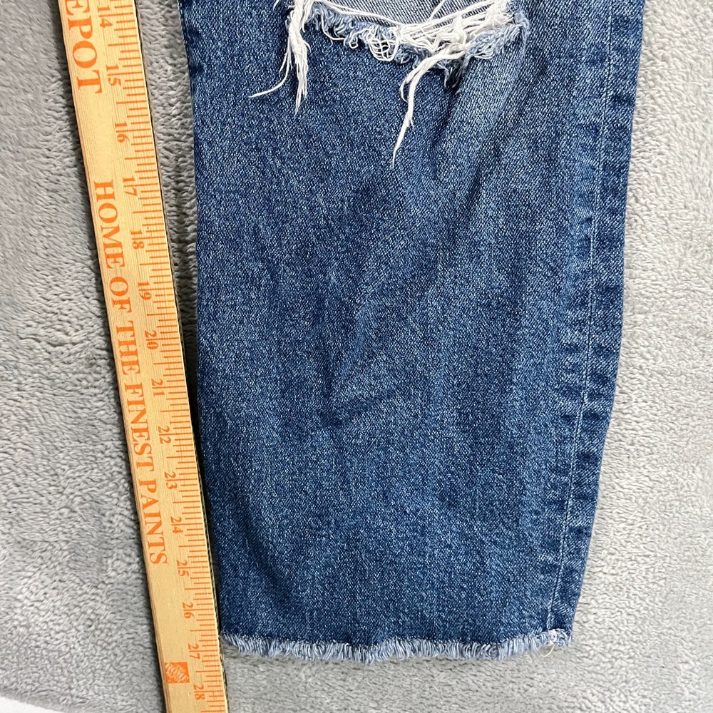 Torrid Jeans Womens High Rise Straight  20R Blue Button Fly Distressed Y2K Retro - Picture 7 of 9